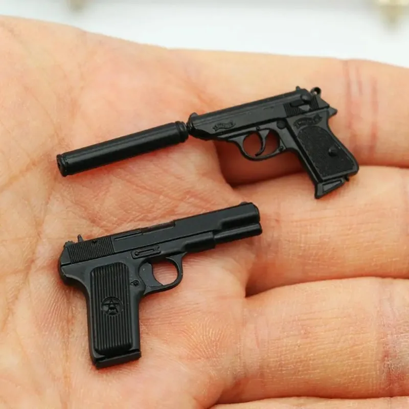 1/6 Scale Mini Soldier Toy Gun Pistol Model for 12