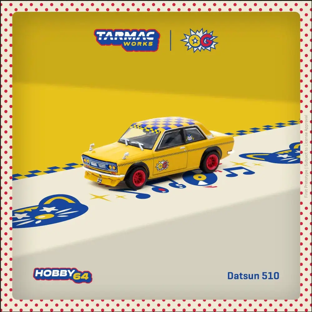 

Spot TW 1:64 Datsun 510 OG Yellow, Alloy Car Model