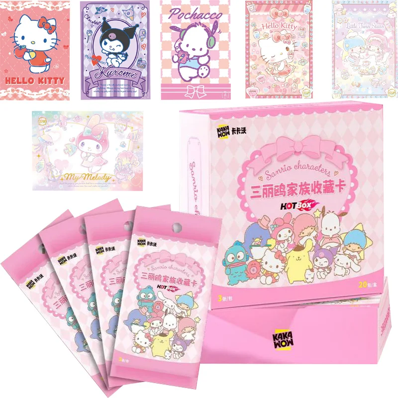 Sanrio Peripheral Collection Card Sanrio Kulomi Laurel Dog Hello Kitty Big-eared Dog Melody Rare Card Kids Birthday Toys Gifts