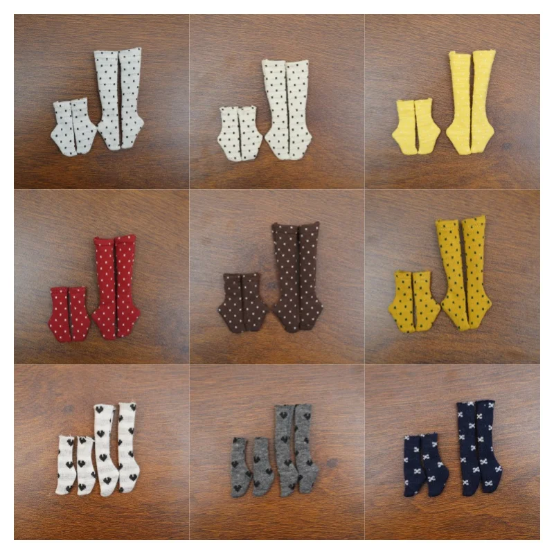 Blythe doll socks accessories small cloth socks short socks long socks collection ob22 ob24 azone polka dot socks ob24 short soc