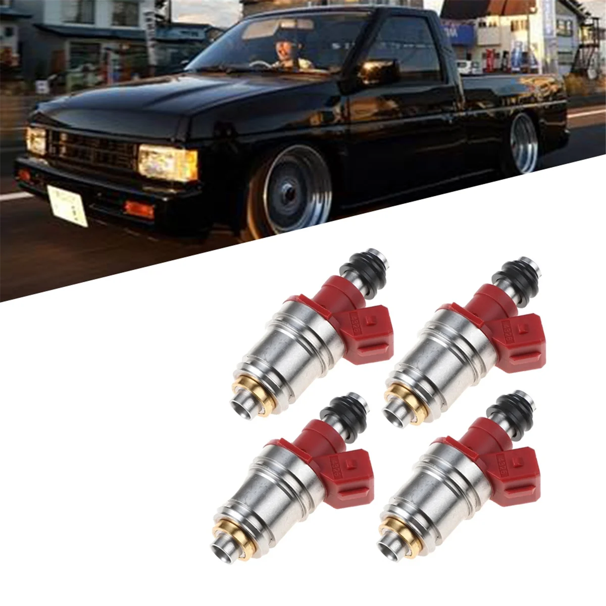 1Pcs Car Fuel Injectors for Hitachi 16600-86G00 for Nissan Pickup D21 2.4L 1990-1995 JS21-1/ FJ564/