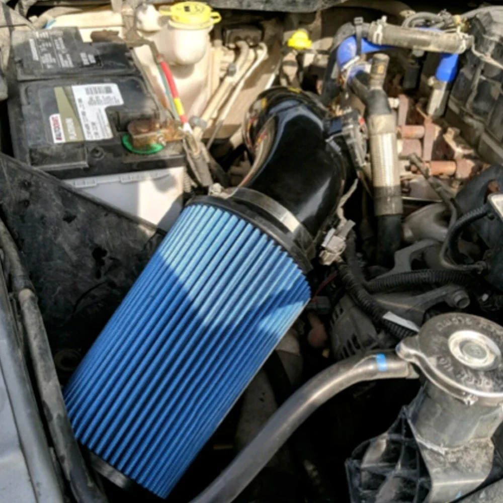 Sistema de entrada de aire de aluminio para coche, Kit de tubo de entrada de aire frío Turbo con filtro de aire para Dodge Ram 2500 3500 6.7L Cummins Diesel 07-12
