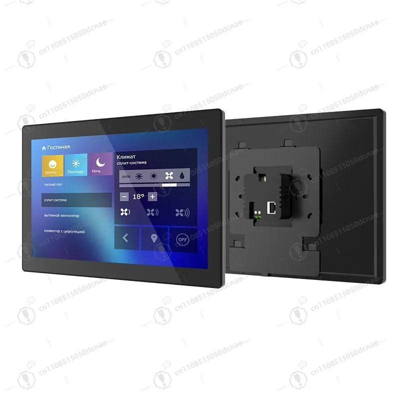 10.1 Inch Flush Mount Smart Home Touch Display 2GB 32GB POE IPS Monitor Plastic Case for Building Control