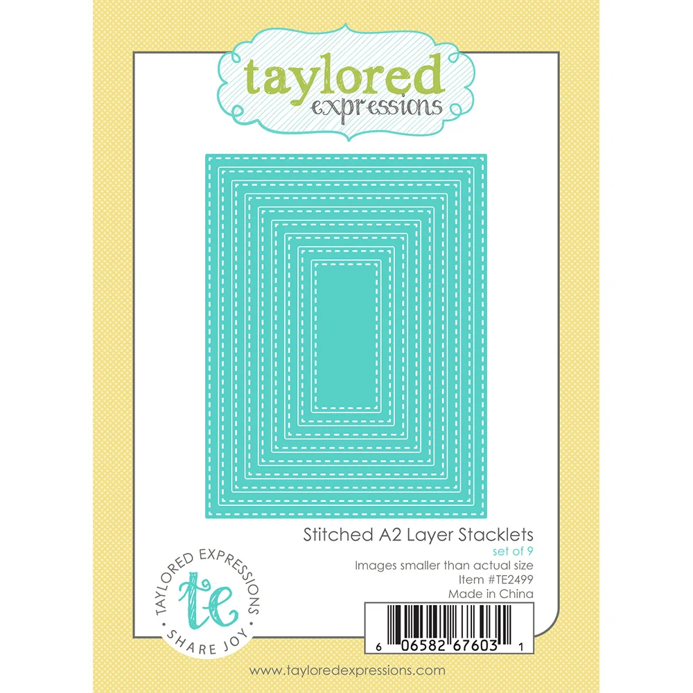 

Stitched A2 Layer Stacklets Die Set DIY Scrapbook Diary Greetings Card Decor Handmade Taylored 2026 New Metal Cutting Dies Stamp