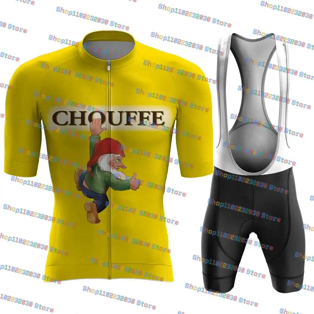 Belgium Beer Cycling Jersey Set MTB Uniform Bike Clothing Mens Quick Dry Bicycle Wear Clothes Short Maillot Culotte