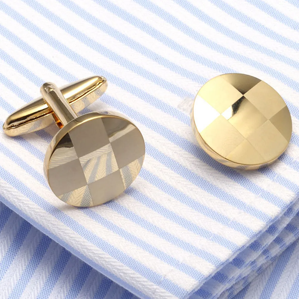 2 pares de gemelos masculinos únicos, adornos resistentes para las mangas de la camisa, ideales para bodas, fiestas, reuniones de negocios y eventos formales. Gemelos masculinos.