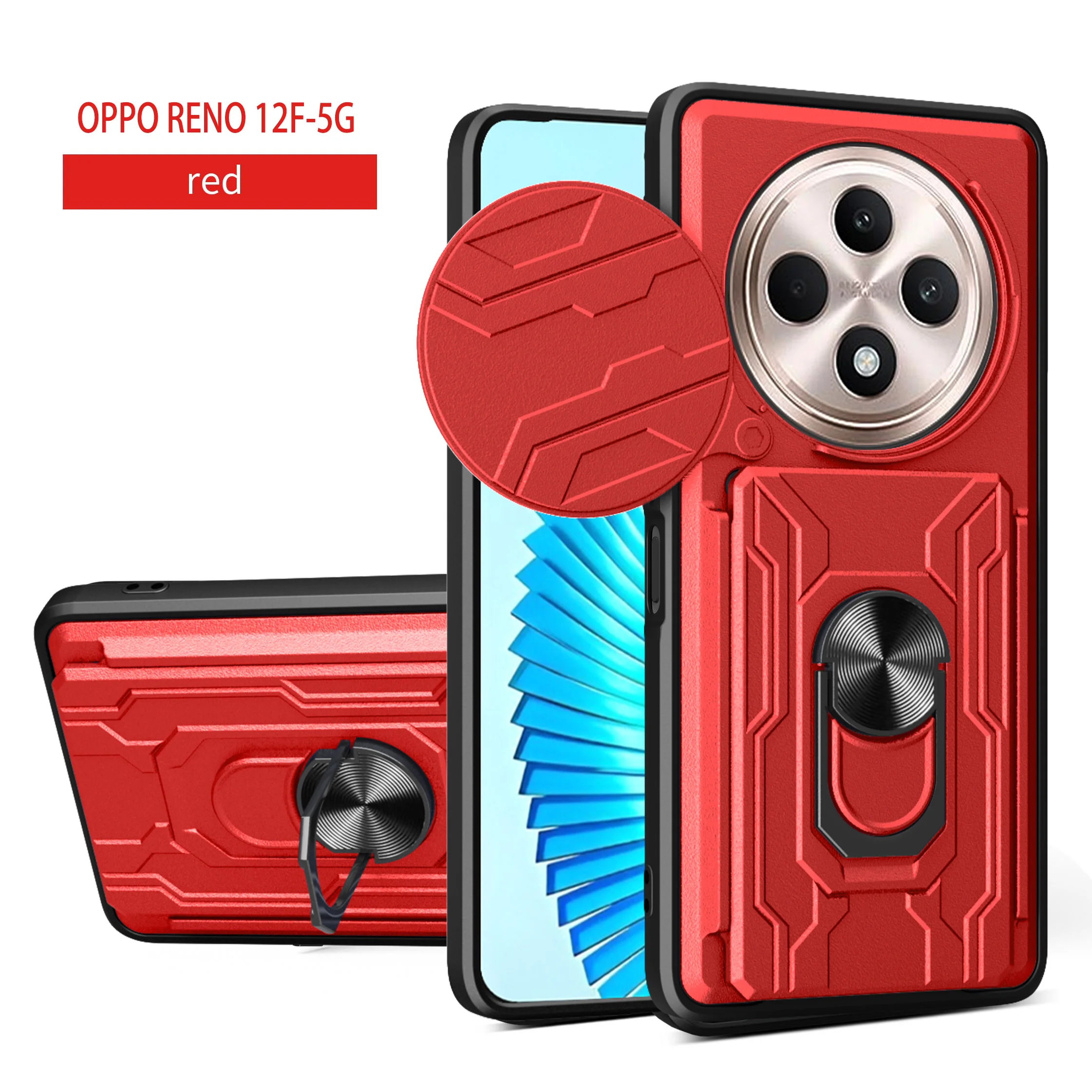

Для OPPO Realme 13 Pro +/14 Pro Plus/Reno 12F держатель крышки объектива, автомобильный магнитный кольцевой держатель, защитный чехол для чехла телефона