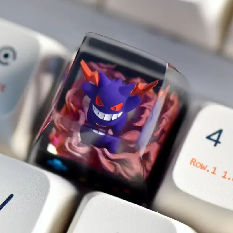 

Pokemon Gengar Vulpix Charizard Cross Shaft Pikachu Journeys Keycap NewStereo Cute Illustration Mechanical Keyboard Resin Keycap