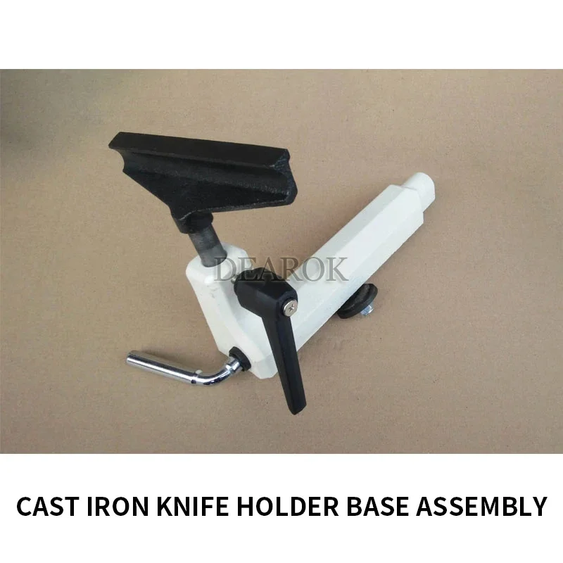 Woodworking lathe tool holder base assembly, cast iron tool holder seat, lathe bracket, homemade lathe DIY lathe accessories