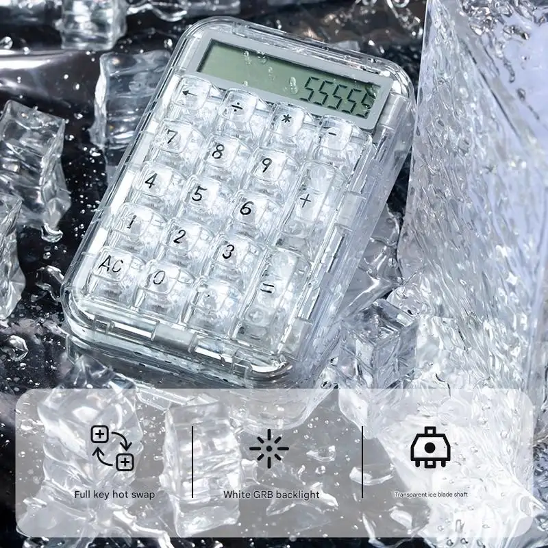 CoolKiller Ck75 Keyboard Kalkulator Digital Kustom Berkabel Multifungsi Fashion Dual Mode Mendukung Hot Plug Keyboard Angka