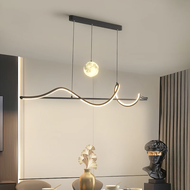 Modern Dining Room Lamps LED Pendant Lights Home Decoration For Living Room Kitchen Indoor Minimalist Decorative Pendant Light