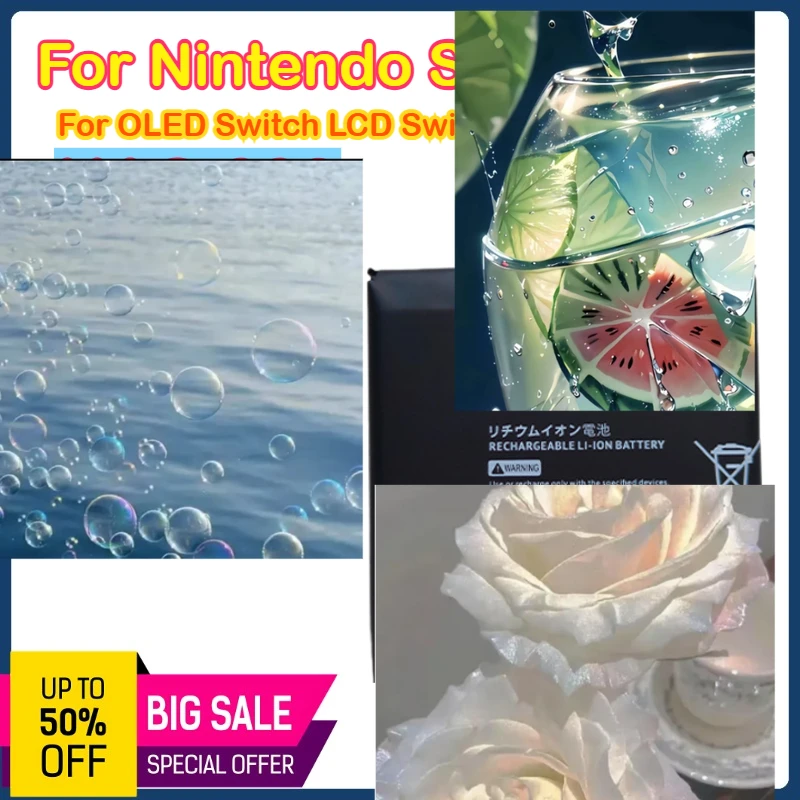 

HAC003 Аккумулятор для консоли Nintendo Switch, модель HAC-003 для OLED-переключателяЖК-переключателя