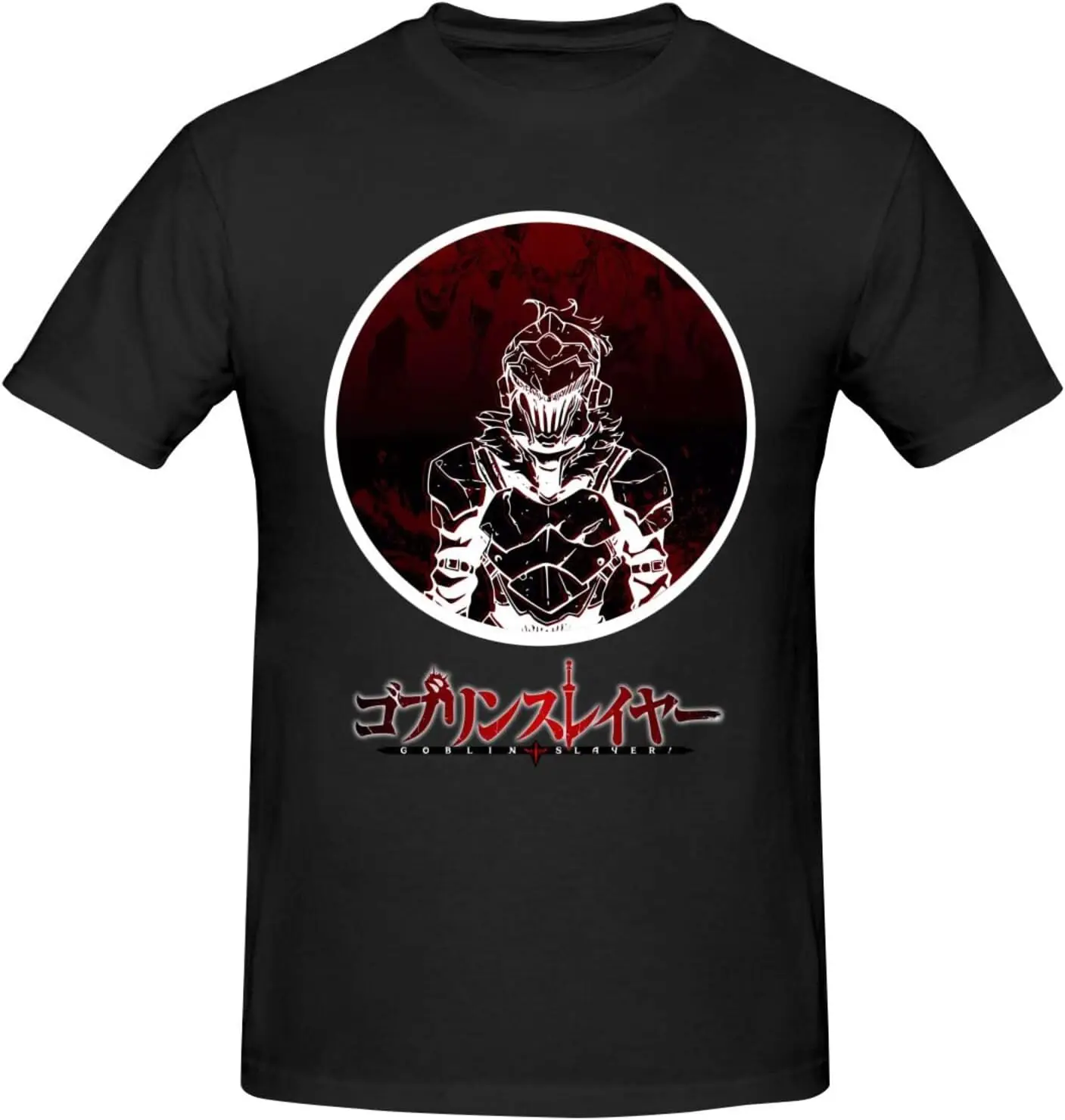 

Goblin аниме Slayer рубашка мужская дышащая хлопковая рубашка с короткими рукавами на заказ модные футболки с круглым вырезом топы черные