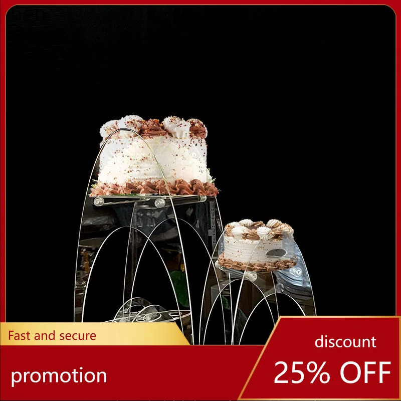 

Zml acrylic cake stand ice cream cone holder western restaurant fruit plate birthday party decorations