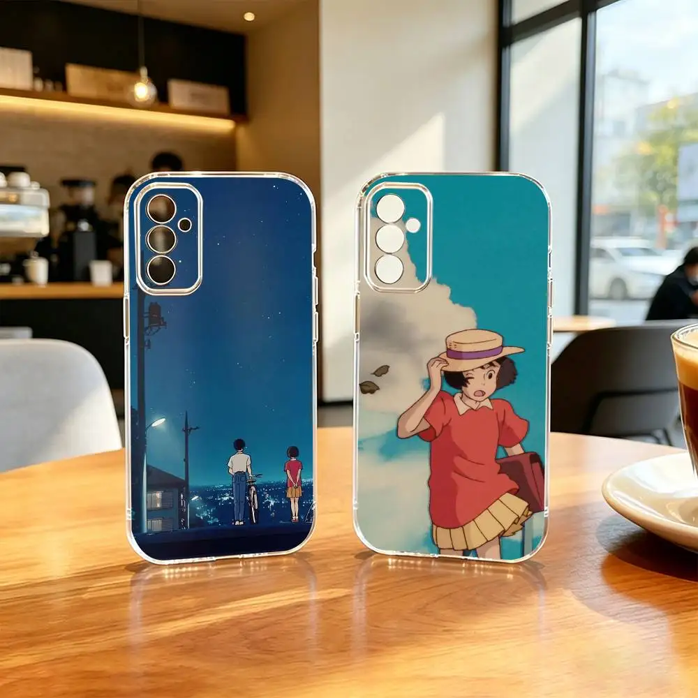 

Anime Shizuku Seiji Whisper of the Heart Phone Case For SamsungA10,12,20,21S,30,31,40,50,51,52,70,71 Transparent Cover