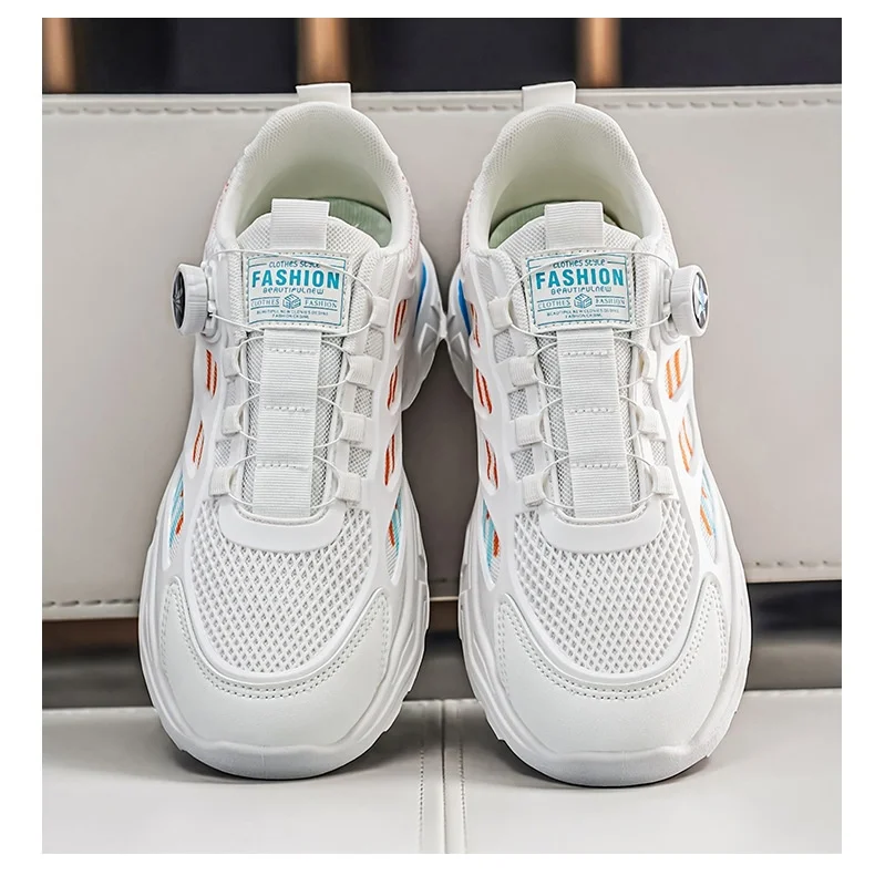 Rotate the Button Men Summer Breathable Sneakers 2026 Versatile Dad Shoes New Student Casual Footwear