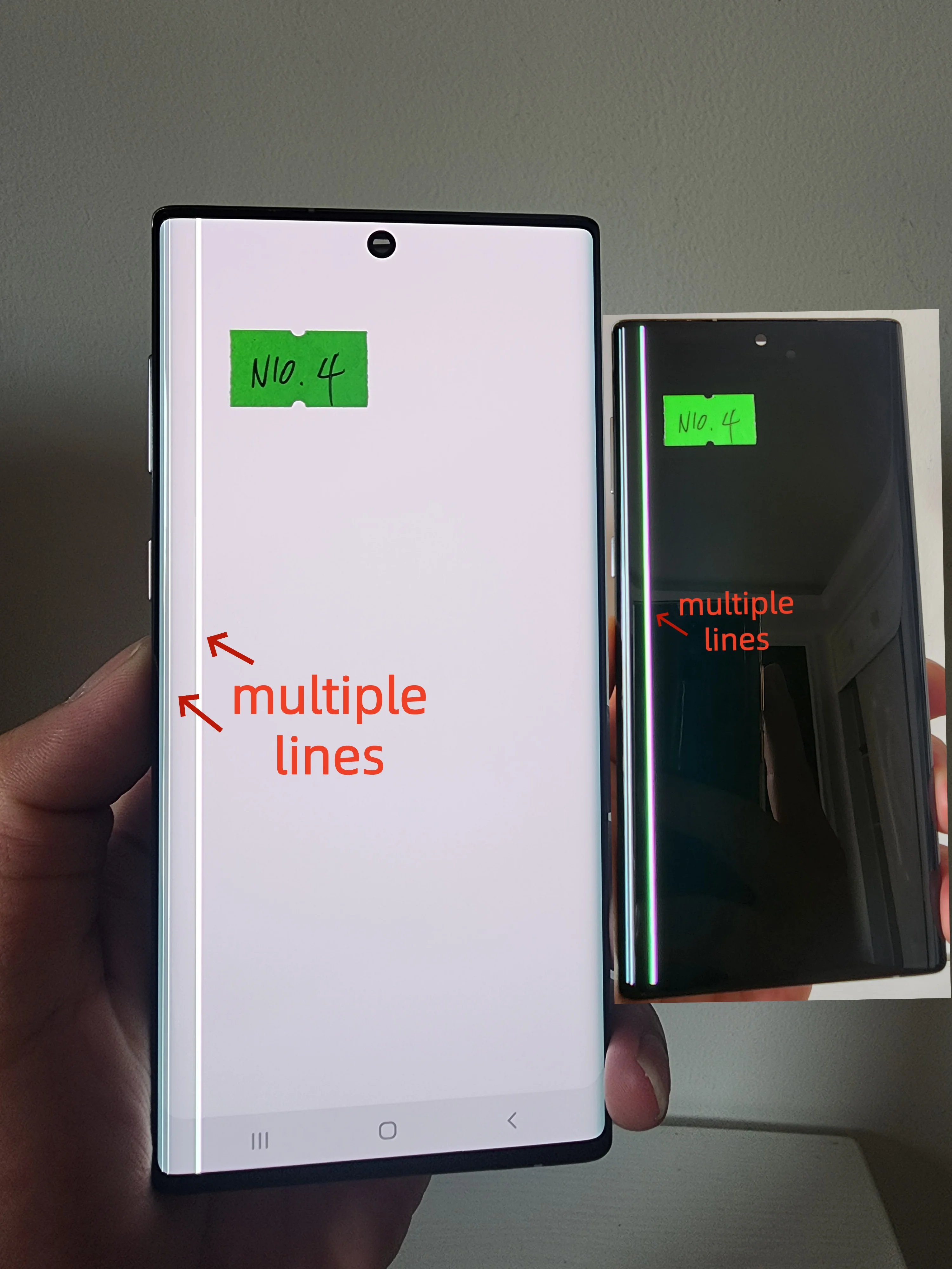 63''inches-original-amoled-for-samsung-note10-lcd-sm-n970-n9700-n970f-touch-screen-with-defect-dot-linedigitizer-assembly