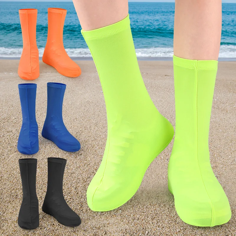 1 Pair Rain Boots High-top Elastic Shoe Covers Desert Sand-Proof Shoe Covers Outdoor Hiking Dust-Proof Shoe Cover