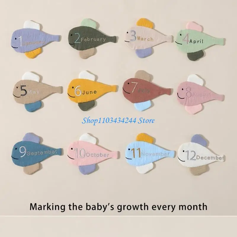 رقم الرسالة بطاقة الميلاد الشهرية سنة واحدة مائة يوم هدية الطفل بطاقة تذكارية ديكورات غرفة الأطفال حديثي الولادة #3