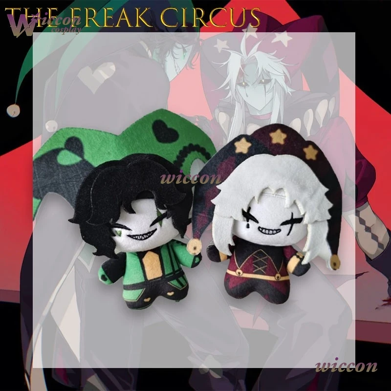 ‌ Peluche de Pierro de Freak Circus, Cosplay de Harl, Anime, 10 cm, Coleccionable, Suave, en Existencia, para Halloween, Fiesta, Kawaii