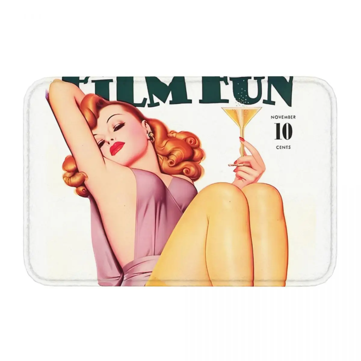 Pin Up Girl Non-slip Doormat Kitchen Mat Film Fun Floor Carpet Entrance Door Rug Home Decor