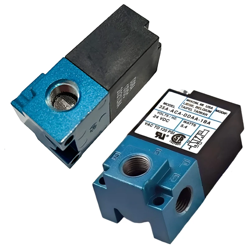 35A High Frequency Pneumatic Control Solenoid Valve 35A-ACA-DDAA-1BA  35A-ACA-DDFA-1BA  8/6MM Fittings Brass 12/24V 5.4W 12.7W