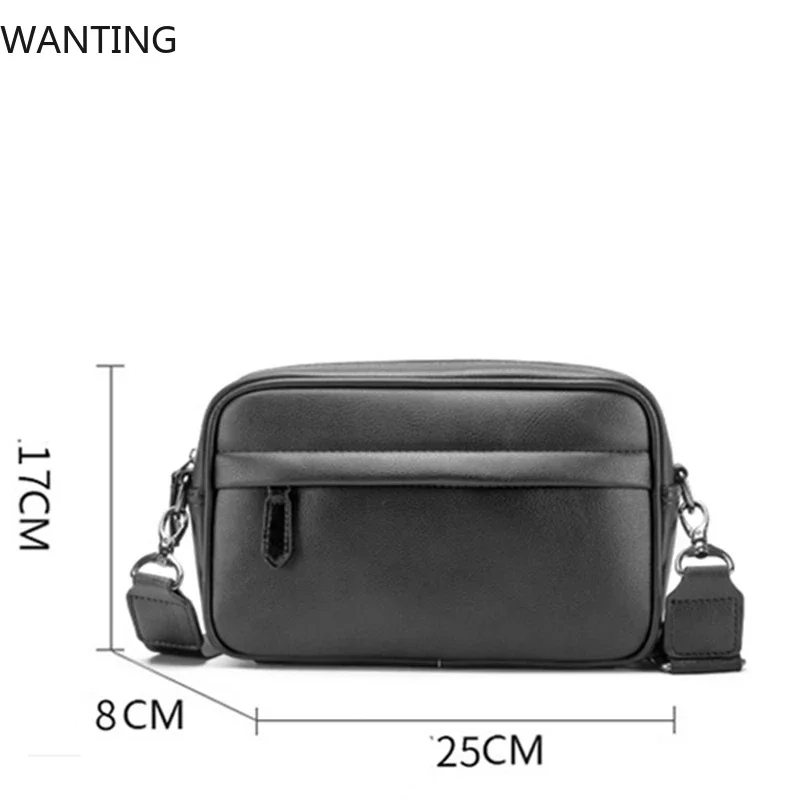 الموضة الفاخرة الرجال حقيبة كروسبودي الأعمال بولي Leather حقائب كتف جلدية الرجال الصلبة رفرف حقيبة ساعي الرجال سستة باد حقيبة 2025 جديد