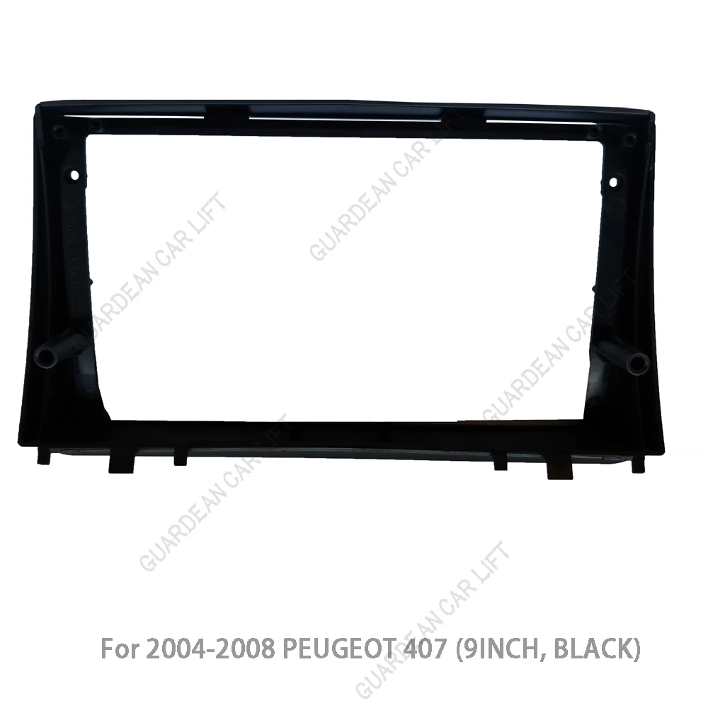 2 Din 9 Inch Car Radio DVD GPS Mp5 Plastic Fascia Panel Frame For 2004-2008 PEUGEOT 407 Dash Mount Kit