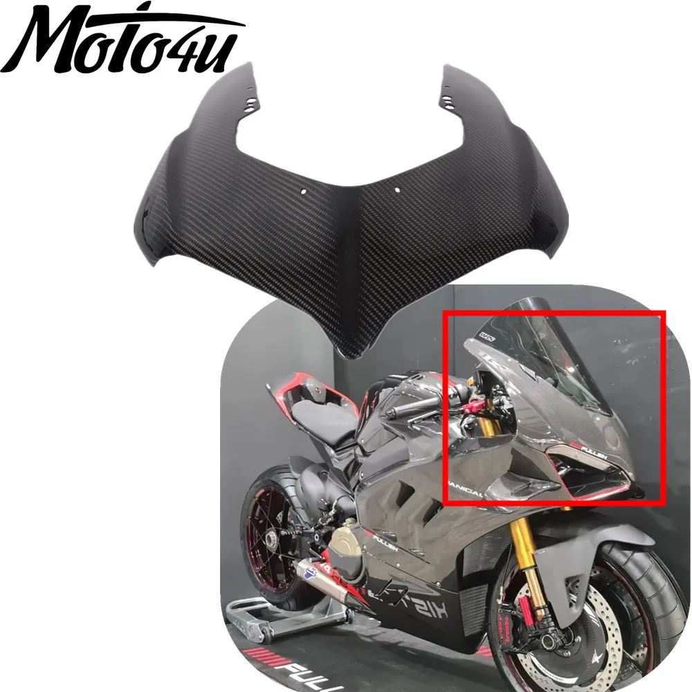 

Углеродное волокно, крышка передней фары мотоцикла, обтекатель для DUCATI Panigale V4 V4S 2018 2019 2020 2021