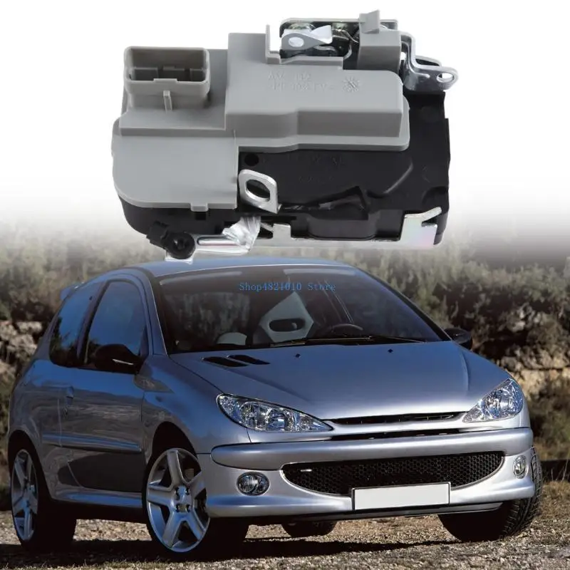 T3LF مجموعة مزلاج قفل الباب الأيسر/الأيمن لملحقات السيارات 206 3/5 206SW #5