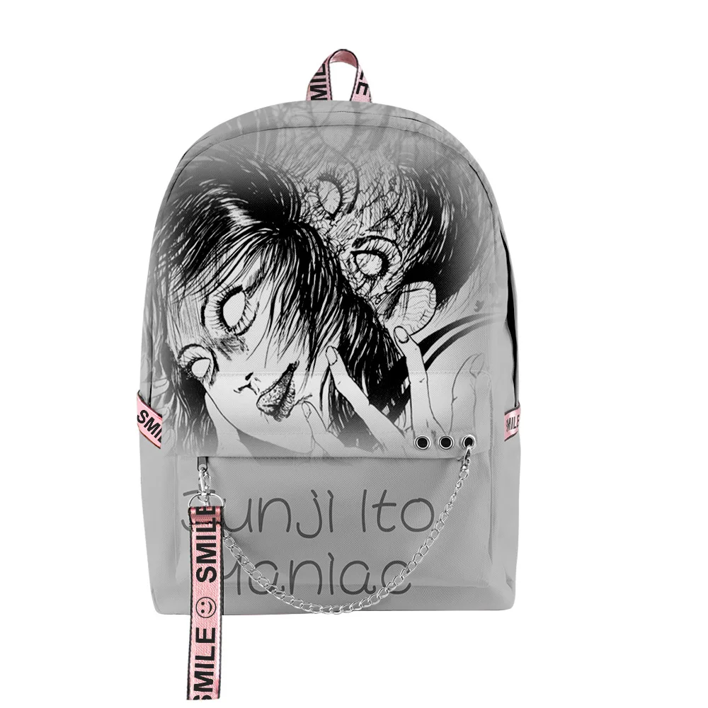 Trendy Youthful School Bag Unisex Junji Ito Maniac Japanese Tales of the Macabre 3D Print Oxford Waterproof Shoulder Backpacks