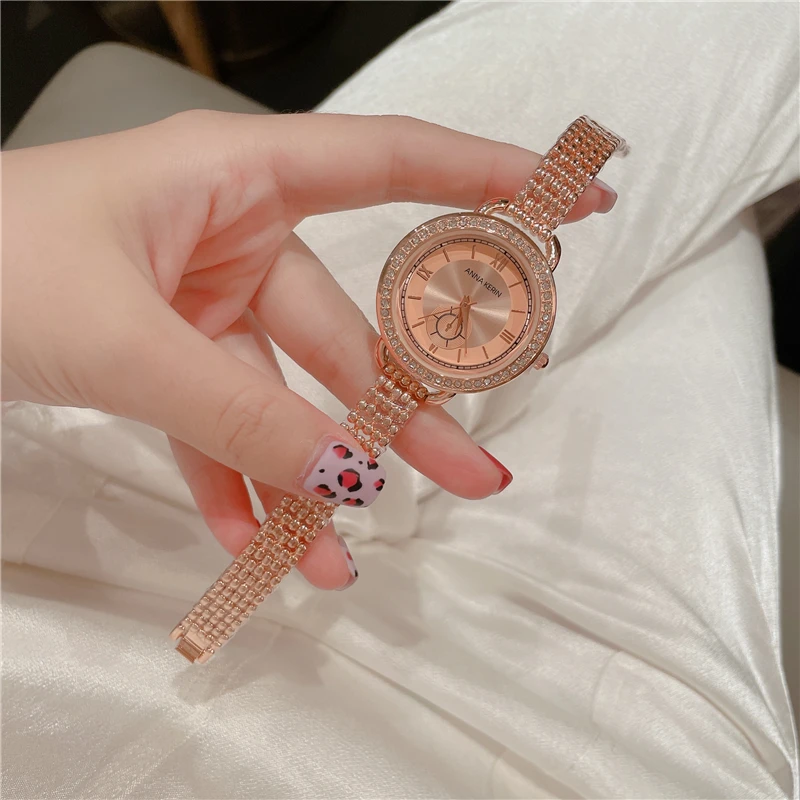 Luxury Fashion Women Quartz Watch Set Alloy Strap Ladies Wristwatch Alloy Bracelet Female Clock Reloj Mujer A507