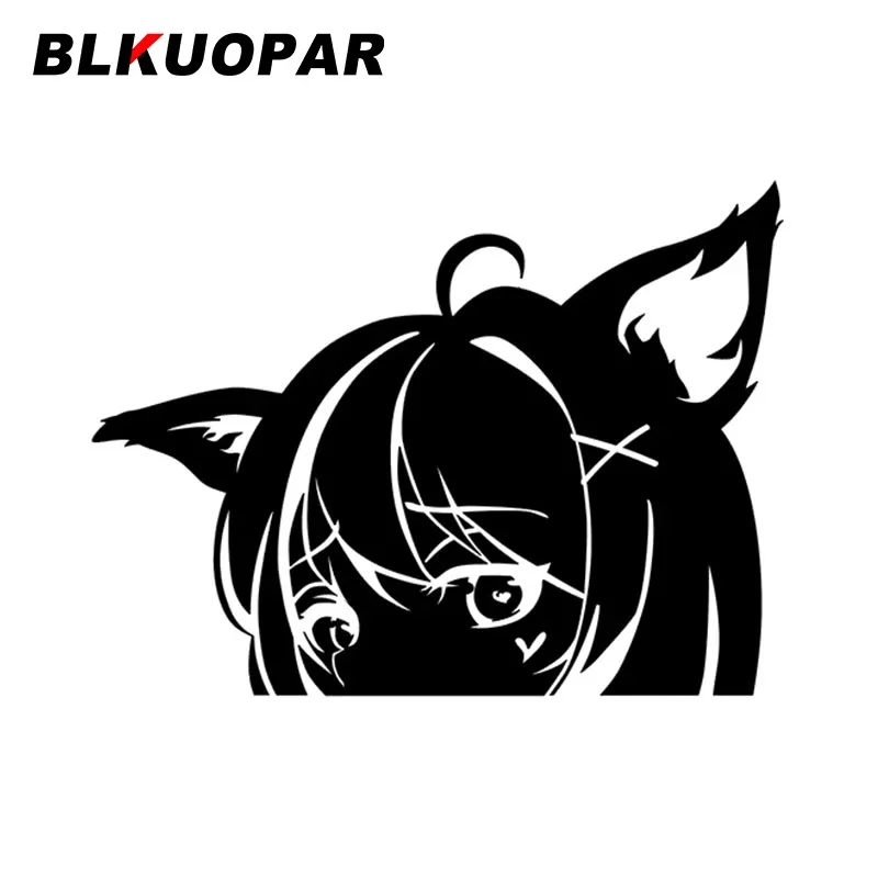 BLKUOPAR For Genshin Keqing Car Stickers Car Door Protector Decal Air Conditioner Waterproof Refrigerator Graphics Die-cut Decor