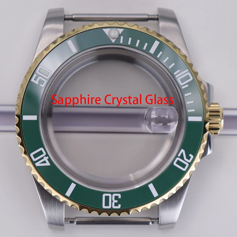 

Fenya 40mm Watch Case Sapphire For SUB Seiko NH35 NH36 NH34 NH38 Eta2824 Miyota8215 Movement 28.5mm Dial Ceramic Bezel 120Clicks