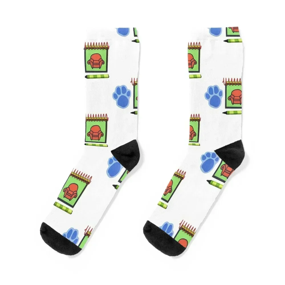 Blue Clues Handy Dandy Notebook Socks Wholesale christmas stocking custom sports ankle Woman Socks Men's