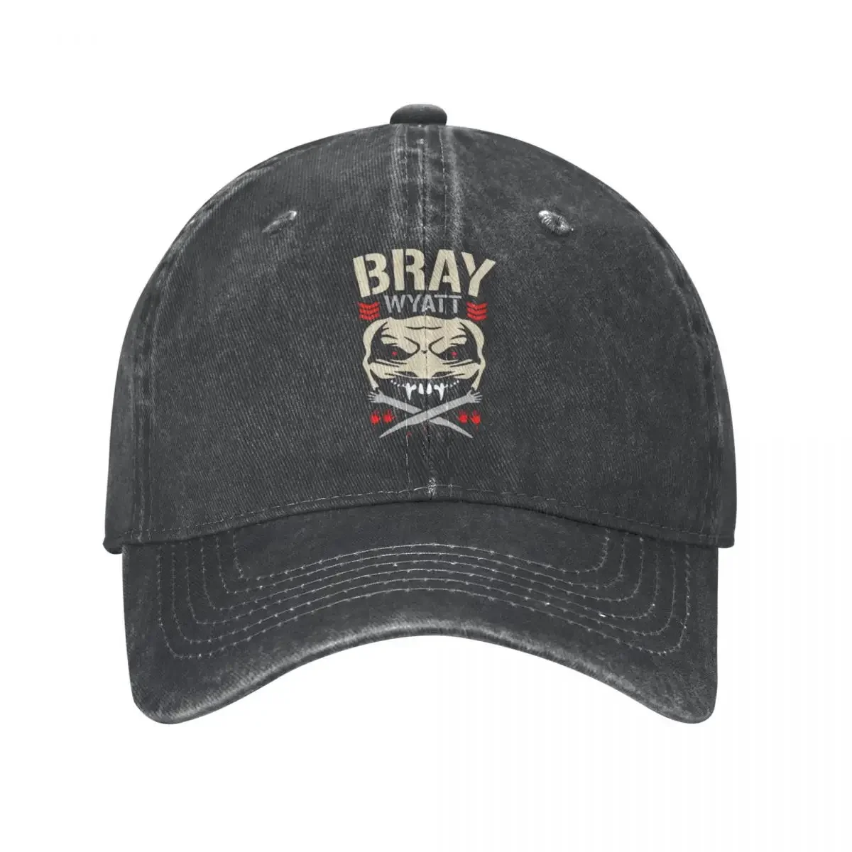 Vintage Bray Wyatt Let Me In Trucker Hat Unisex Style Distressed Washed Dad Hat Outdoor Activities Hats Cap