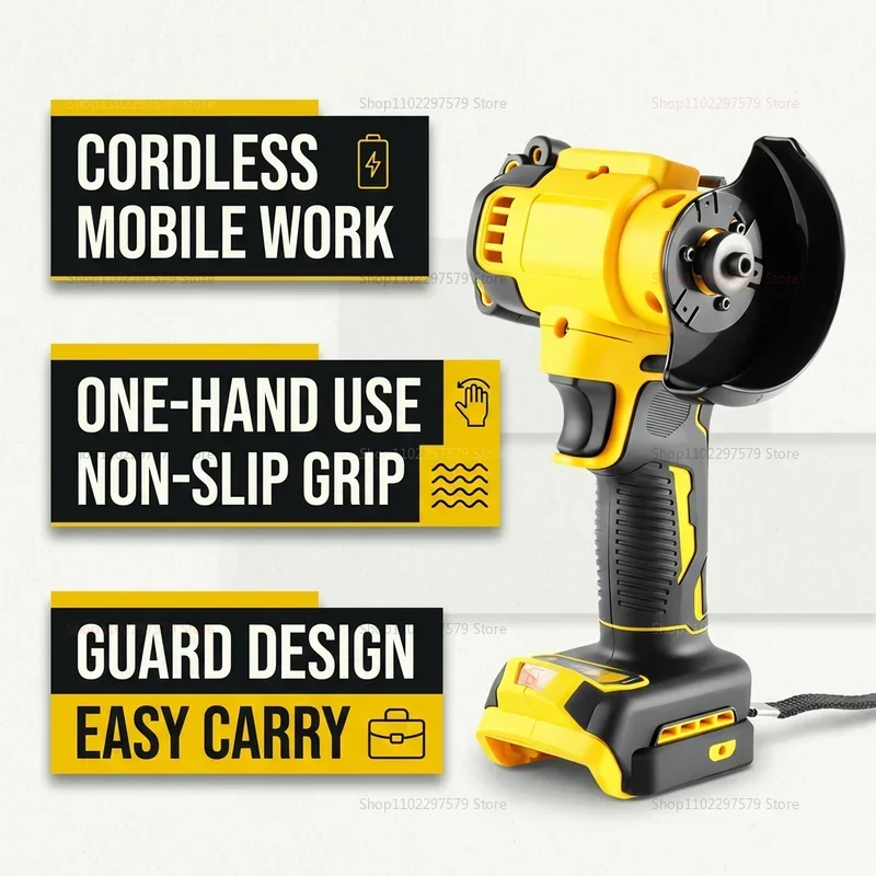 Cordless Mini Angle Grinder 3 Inch Polishing Grinding Machine Electric Cutting Power Tools Electric  angle grinder tools