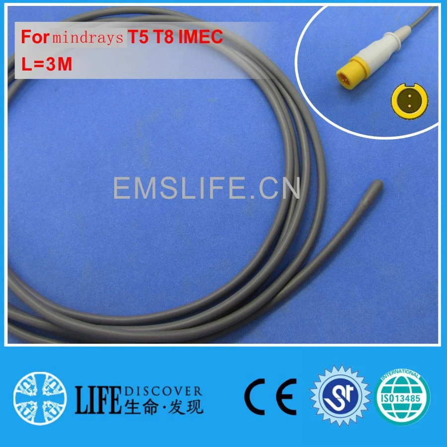 2019-Pediatric esophageal or rectal temperature probe for Min*dray T5 T8 IMEC patient monitor