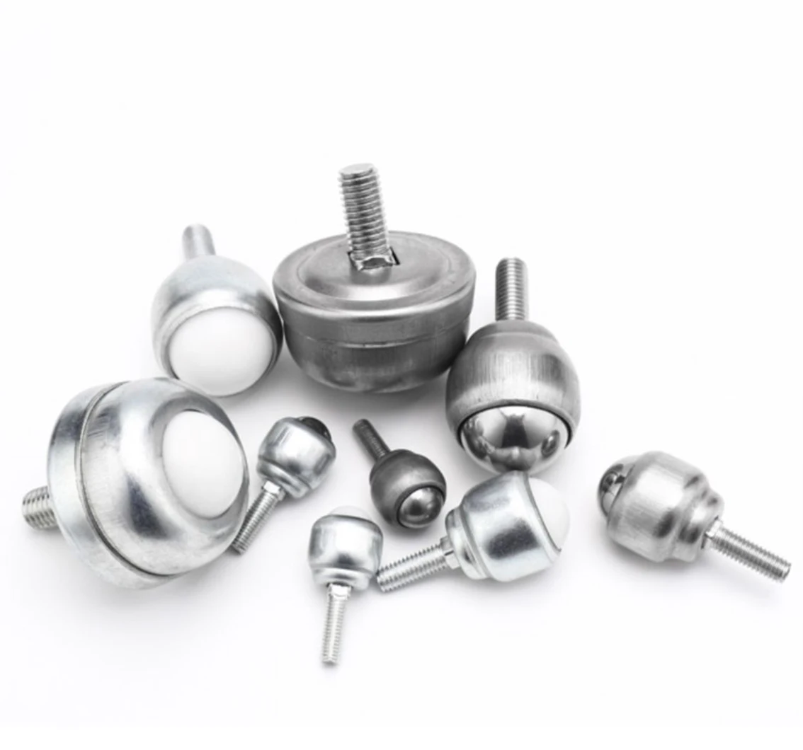 1/2/5/10Pcs Screw Universal Ball Transfer Caster Carbon Steel/Nylon/SUS304 Ball Transfer Conveyor Roller Wheel CY-12D/19D/25D