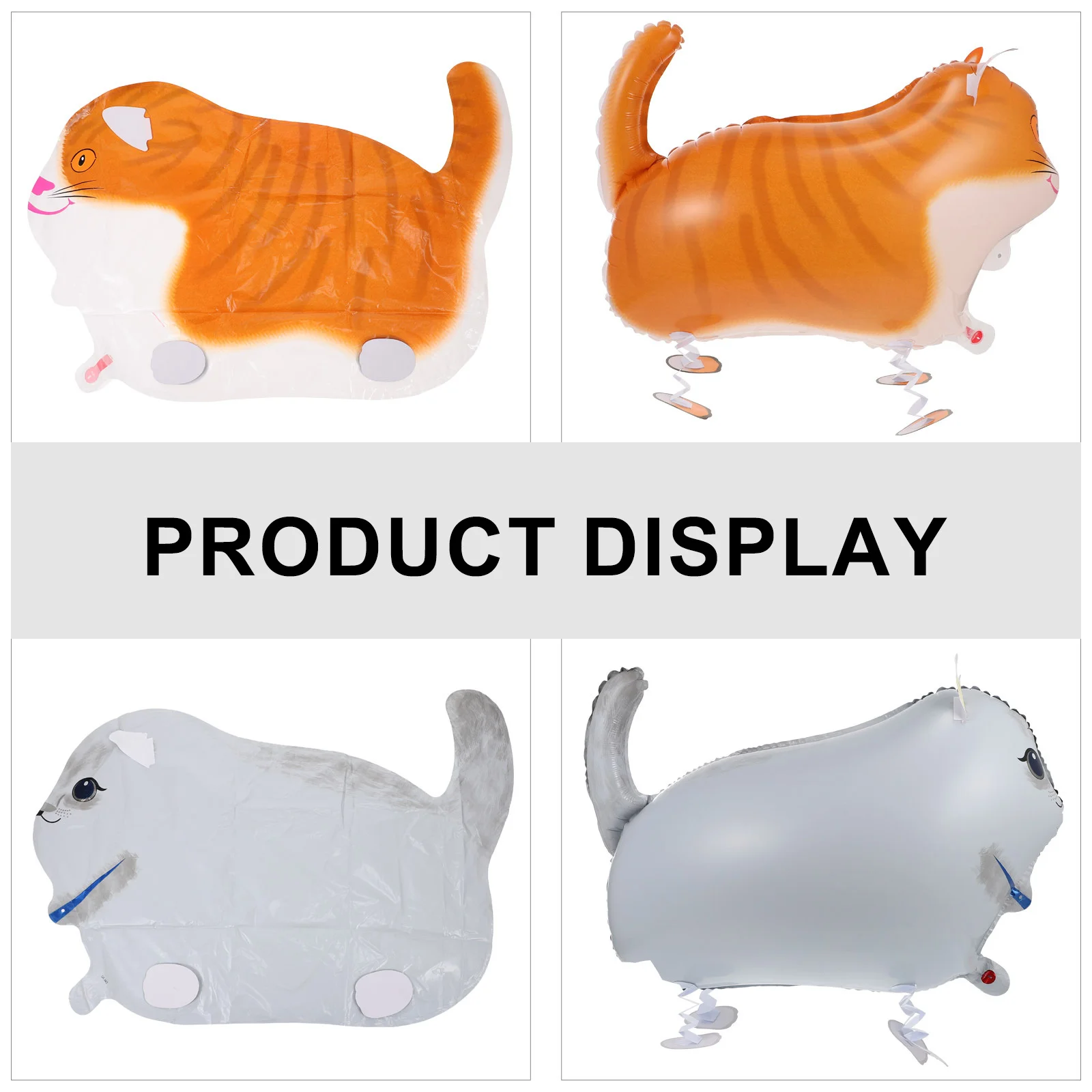 

8Pcs Cat Balloons Set Walking Cats Aluminum Foil Party Supplies Birthday Decoration Kids Room Decor Adorable Balloons Set