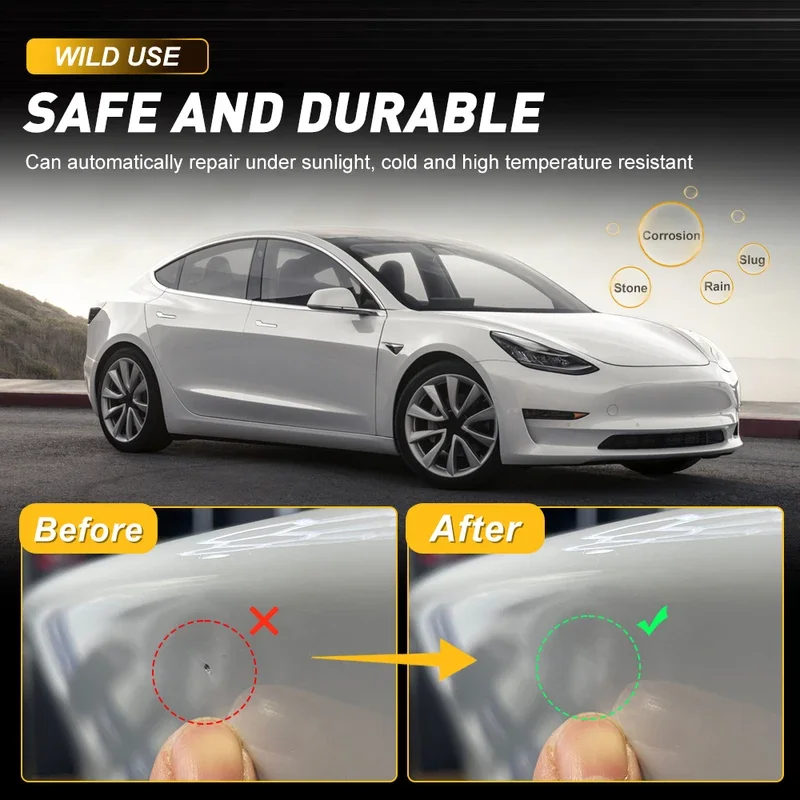 PFCC for Tesla Model Y bumper protection film Model 3 2020-2023 car door triangle TPU PPF anti scratch decoration sticker