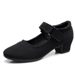 Latin Dance Shoes Women Soft Soled Social Cance Shoes Teacher Shape Training Shoes Square Dance Shoes Woman Sport Cloth Shoes