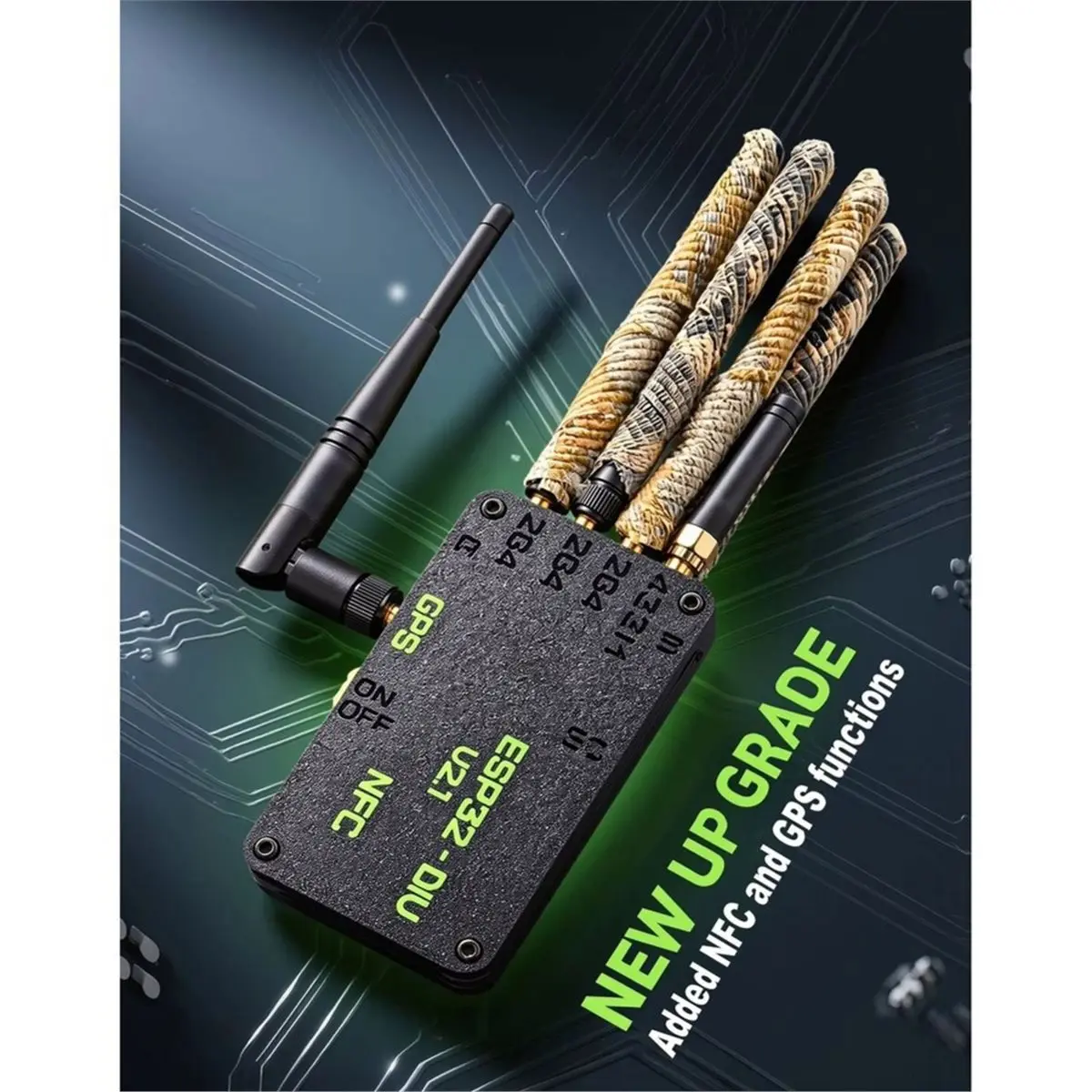 DIV V2.1 Development Board Kit NRF24 CC1101 GPS 2.8 Inch Touch Screen Equipped with Cases and Antennas