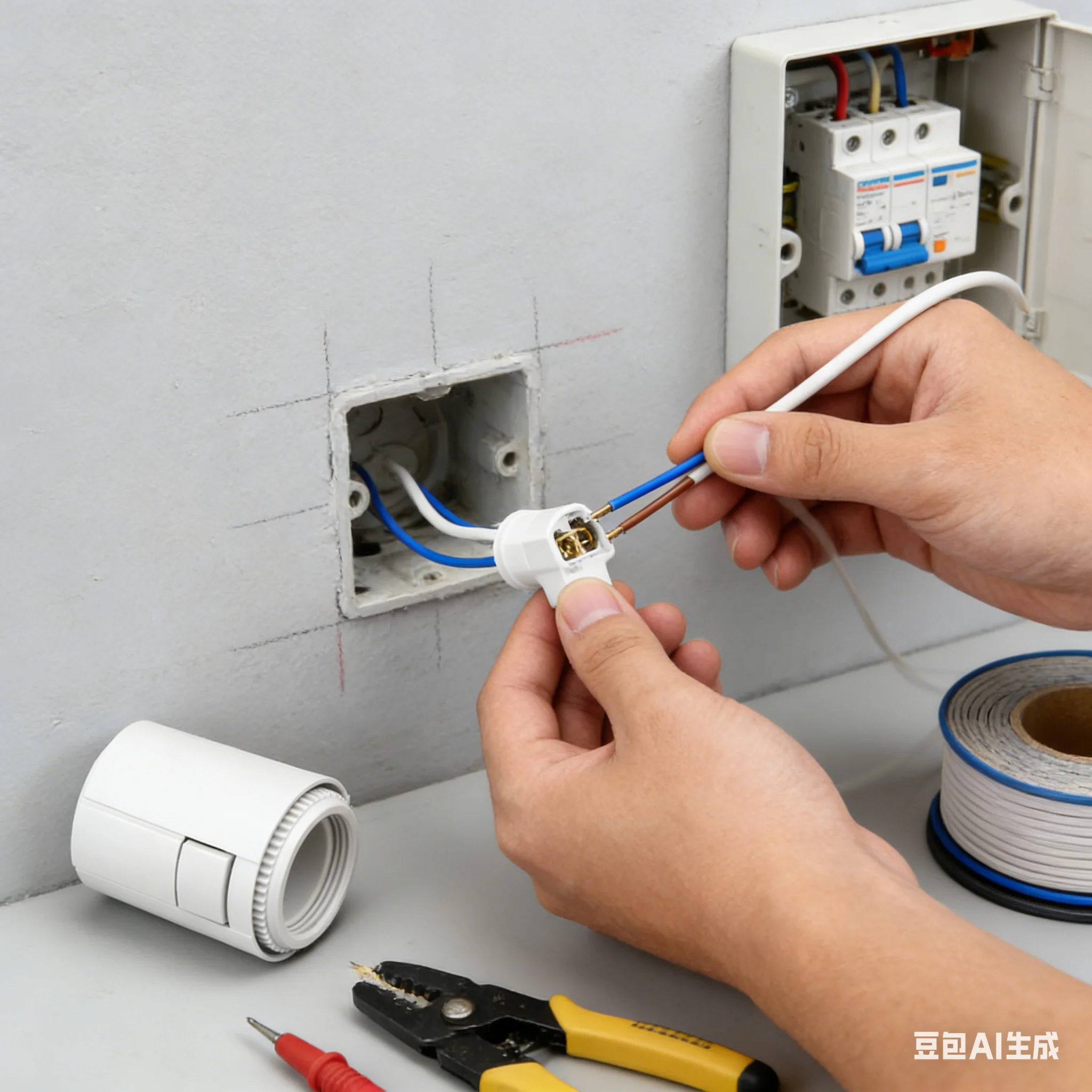 Water Floor Heating Electric Actuator 230V NO/NC Thermostatic Valve For Manifold Zone Control For Radiant Floor Systems