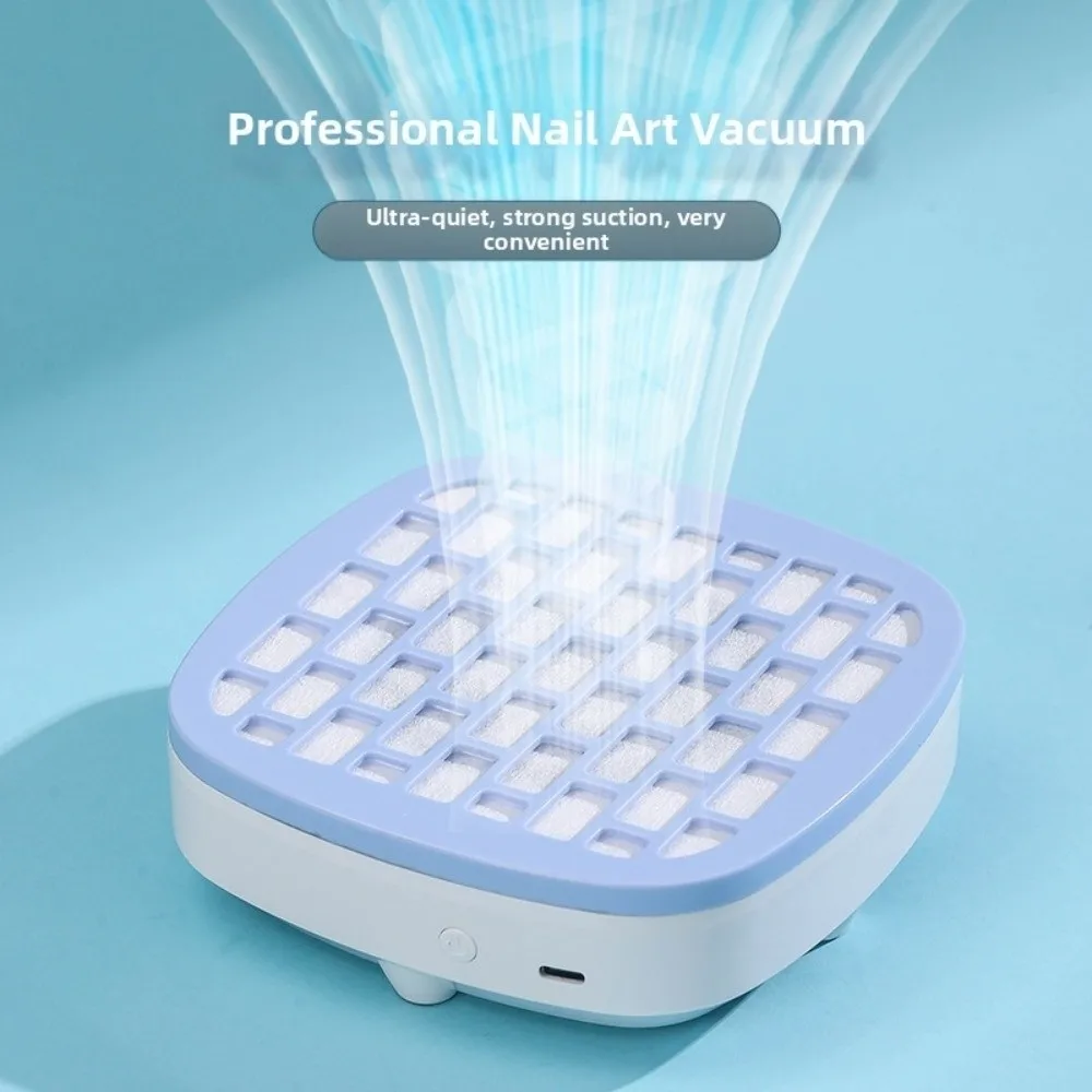 USB-powered Nail Dust Vacuum with Strong Suction Compact Desktop Nail Dust Collector Powerful Multi-colors
