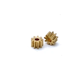 0.25M 9T 1mm Copper Gear 2.8MM Diameter DIY Metal Toy Airplane Model Accessories