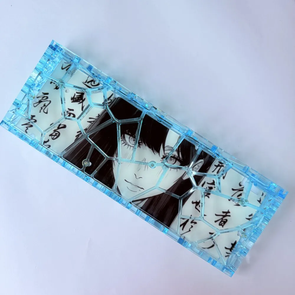 

Resin Transparent Keyboard Case for Holy60 GH60 Keyboard Shell Plates Hollow Case Acrylic 60% Board DIY Accessory Teclado Game