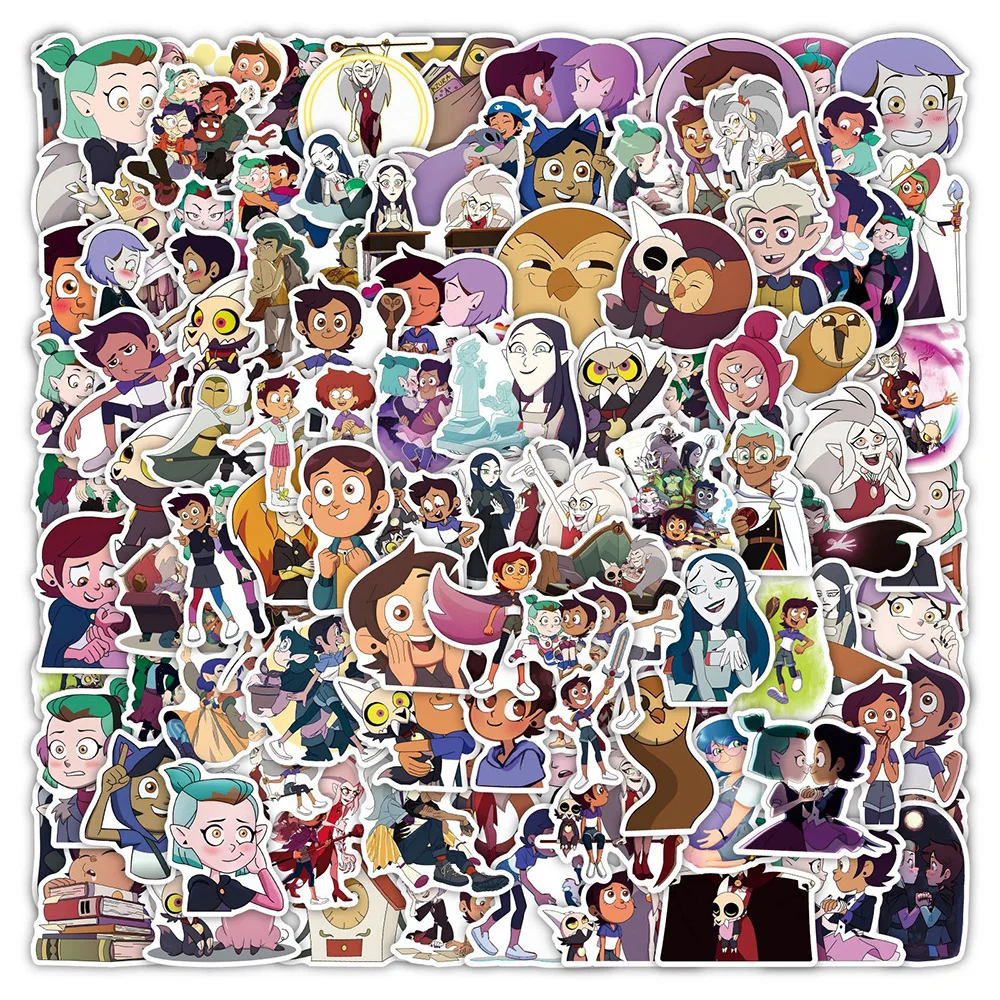 

10/30/50/100pcs Disney Anime The Owl House Cartoon Stickers Cute Decal Skateboard Phone Notebook Guitar Waterproof Sticker Gfits