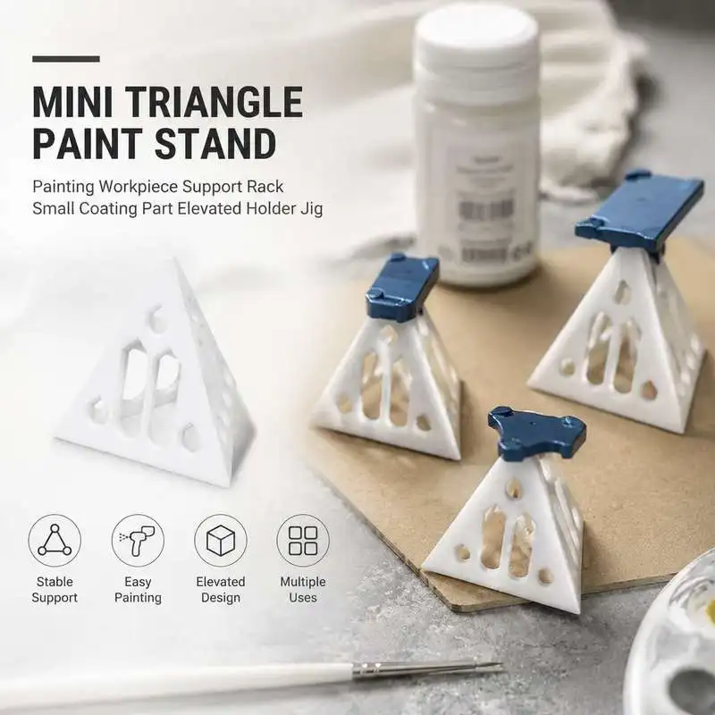 Small Triangular Paint Support Stand Elevated Coating Piece Holder Painting Workshop Auxiliary Rack