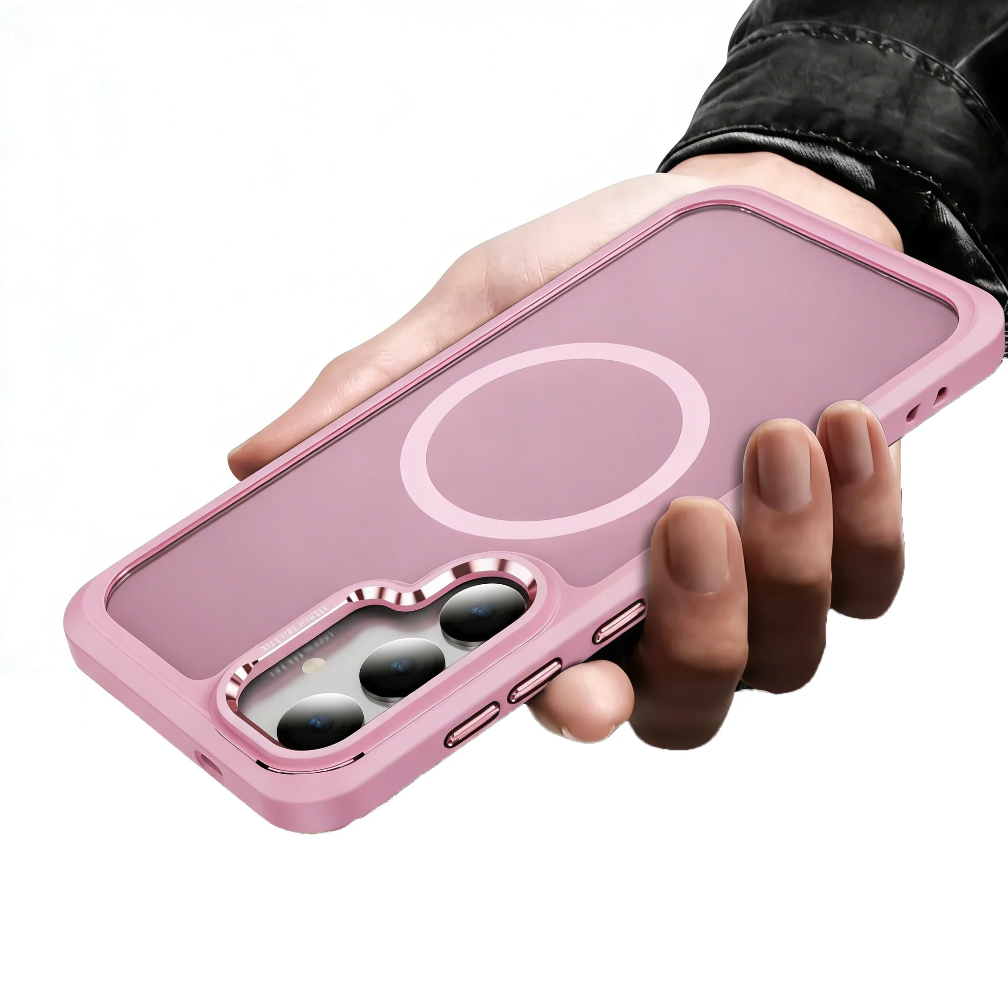 Business Stoßfeste Armor Magnetische Hülle für Samsung Galaxy S26 S25 S24 S23 Ultra Plus Kabelloses Laden Harte Matte Handyhülle